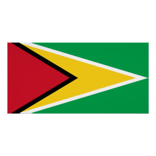 Flagge von Guyana Poster