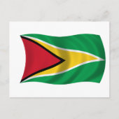 Flagge von Guyana Postkarte (Vorderseite)