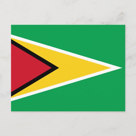 Flagge von Guyana Postkarte (Vorderseite)