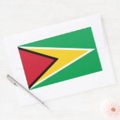 Flagge von Guyana Rechteckiger Aufkleber (Umschlag)