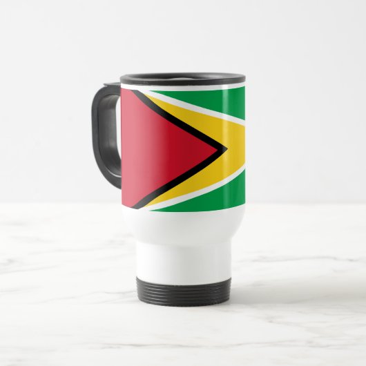 Flagge von Guyana Reisebecher (Vorderseite Links)