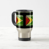 Flagge von Guyana Reisebecher (Vorderseite Links)