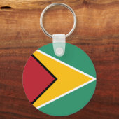 Flagge von Guyana Schlüsselanhänger (Rückseite)