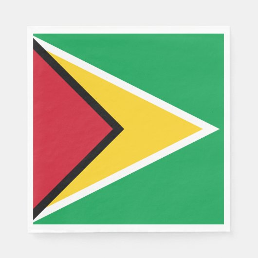 Flagge von Guyana Serviette (Vorderseite)