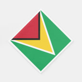 Flagge von Guyana Serviette (Ecke)