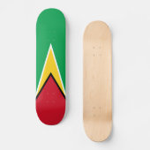 Flagge von Guyana Skateboard (Vorderseite)