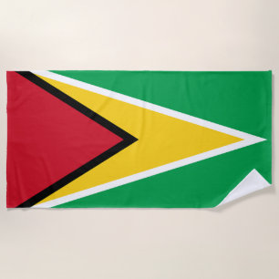 Flagge von Guyana Strandtuch