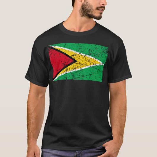 Flagge von Guyana T-Shirt (Vorderseite)
