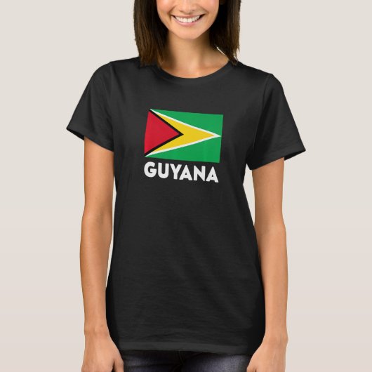 Flagge von Guyana T-Shirt (Vorderseite)