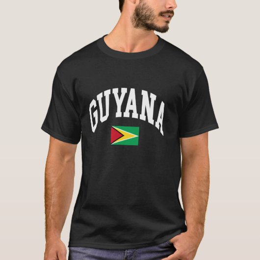 Flagge von Guyana T-Shirt (Vorderseite)