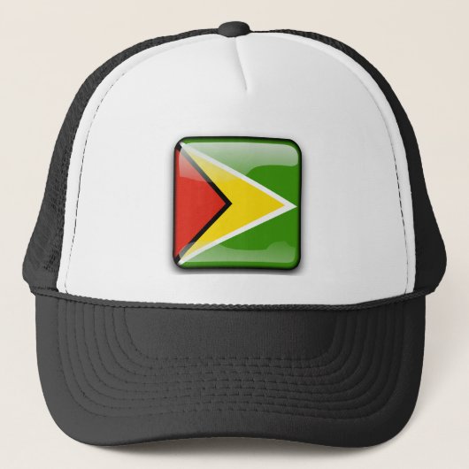 Flagge von Guyana Truckerkappe (Vorderseite)