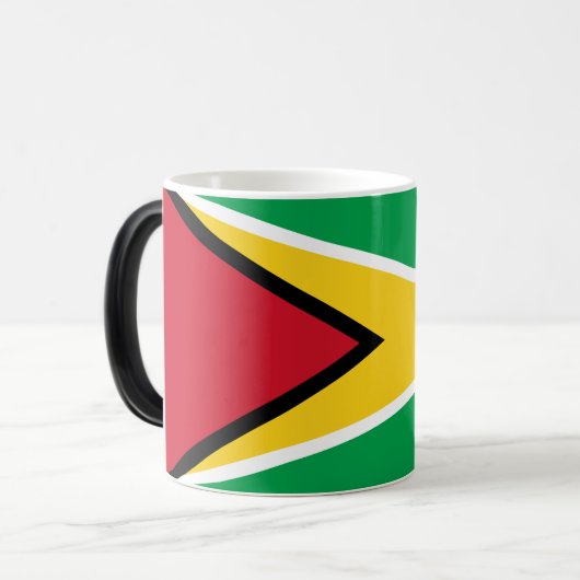 Flagge von Guyana Verwandlungstasse (Vorderseite Links)