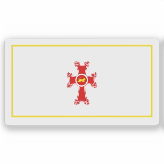 Flagge von Gyumri, Republik Armenien Aufkleber (Vorderseite)