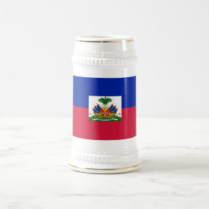 Flagge von Haiti Bierglas