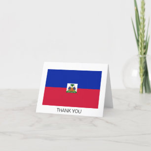 Flagge von Haiti Dankeskarte
