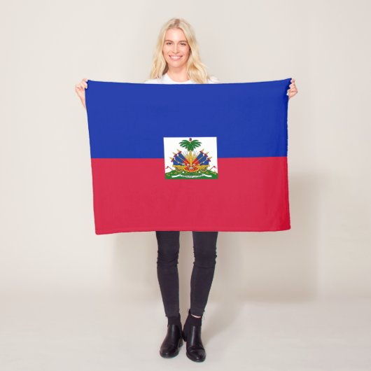 Flagge von Haiti Fleecedecke (Beispiel)