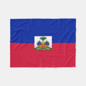 Flagge von Haiti Fleecedecke (Vorderseite (Horizontal))