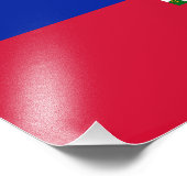 Flagge von Haiti Fotodruck (Ecke)