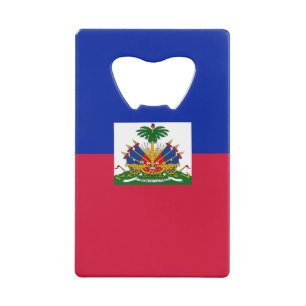 Flagge von Haiti Geldbeutel Flaschenöffner
