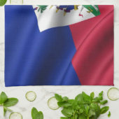 FLAGGE VON HAITI HANDTUCH (Gefaltet)