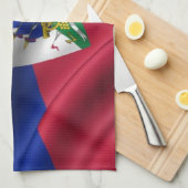 FLAGGE VON HAITI HANDTUCH (Viertel Falte)