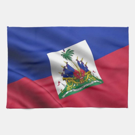 FLAGGE VON HAITI HANDTUCH (Horizontal)
