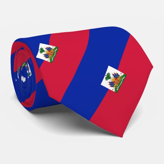Flagge von Haiti Krawatte (Gerollt)