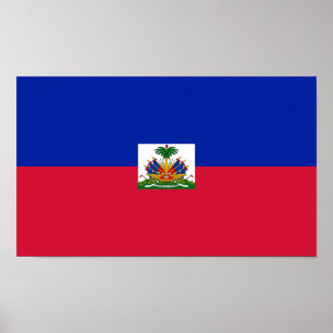 Flagge von Haiti Poster