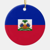 Flagge von Haiti-Verzierung Keramikornament (Vorne)