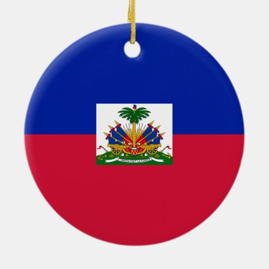 Flagge von Haiti-Verzierung Keramikornament (Hinten)