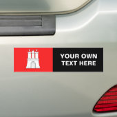 Flagge von Hamburg Autoaufkleber (Auf Auto)