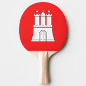 Flagge von Hamburg Ping Pong Paddle Tischtennis Schläger (Vorderseite)
