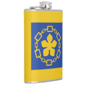 Flagge von Hamilton, Ontario Flask Flachmann (Rechts)