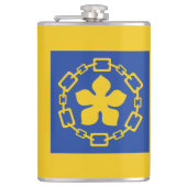 Flagge von Hamilton, Ontario Flask Flachmann (Vorderseite)