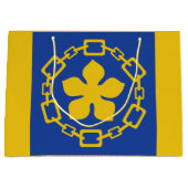 Flagge von Hamilton, Ontario großes Geschenkband Große Geschenktüte (Vorderseite)