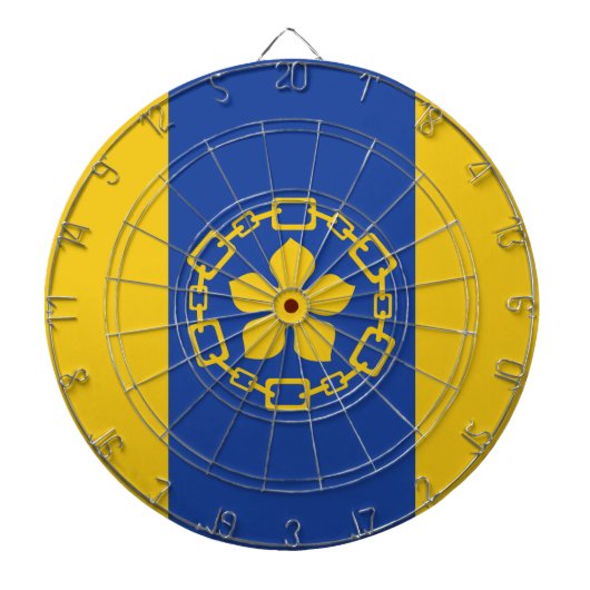 Flagge von Hamilton (Ontario, Kanada) Dartscheibe (vorne)