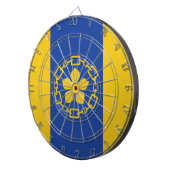 Flagge von Hamilton (Ontario, Kanada) Dartscheibe (Vorderseite rechts)