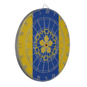 Flagge von Hamilton (Ontario, Kanada) Dartscheibe (Vorderseite Links)