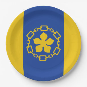 Flagge von Hamilton (Ontario, Kanada) Pappteller