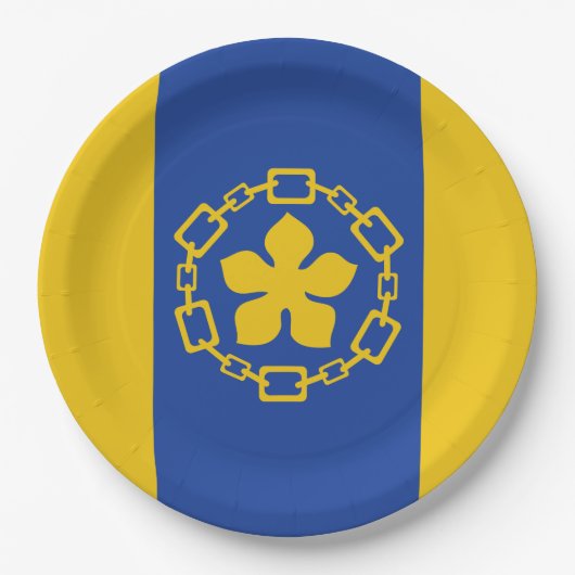 Flagge von Hamilton (Ontario, Kanada) Pappteller (Vorderseite)