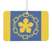 Flagge von Hamilton, Ontario-Serviertablett Autolufterfrischer (Rückseite)