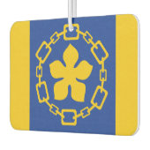 Flagge von Hamilton, Ontario-Serviertablett Autolufterfrischer (Links)
