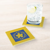 Flagge von Hamilton, Untersetzer von Ontario-Glas (Schrägansicht)