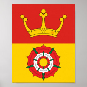Flagge von Hampshire (Landkreis des Vereinigten Kö Poster