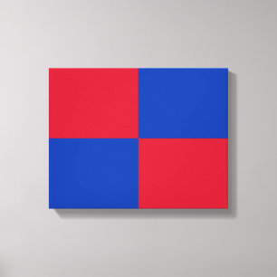 Flagge von Harenkarspel Leinwanddruck