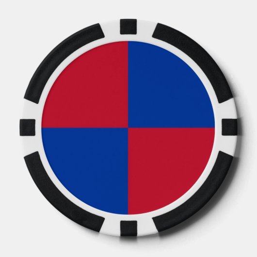 Flagge von Harenkarspel Pokerchips (Vorderseite)