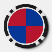 Flagge von Harenkarspel Pokerchips (Rückseite)