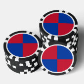 Flagge von Harenkarspel Pokerchips (Stapel)