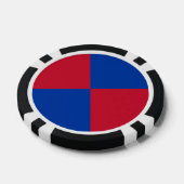 Flagge von Harenkarspel Pokerchips (Einzeln)