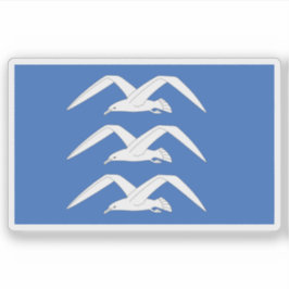 Flagge von Haugesund Aufkleber